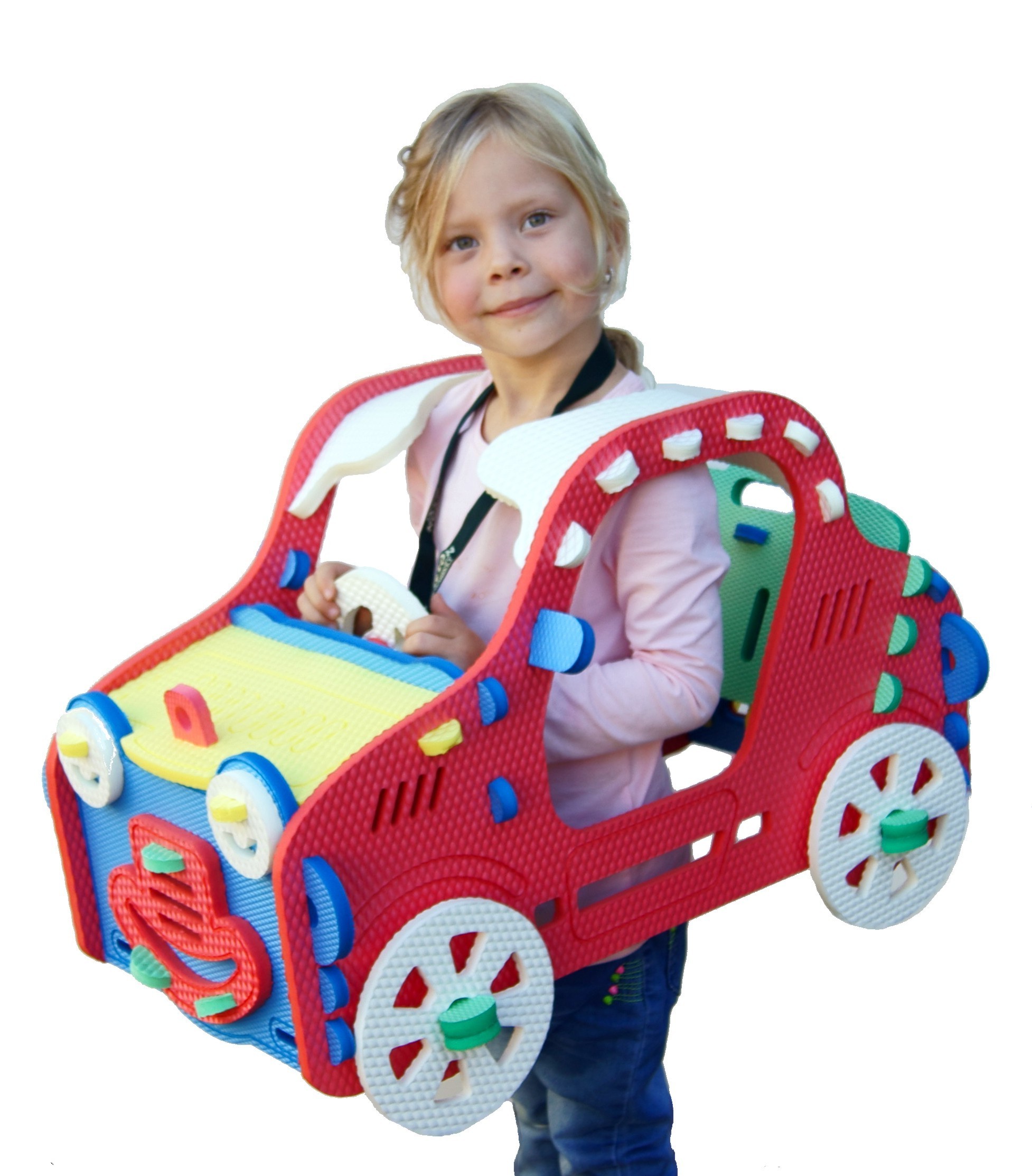 Chodící auto - červené